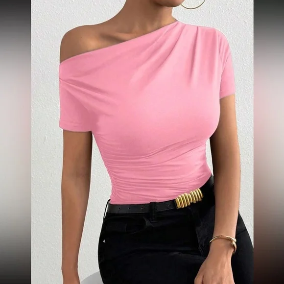 Elegant White Off-Shoulder Top
